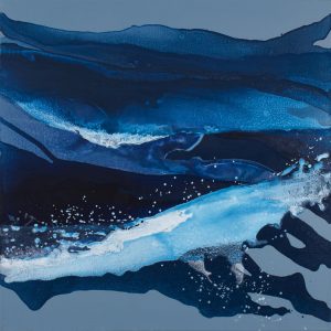 Ocean Blues, 2015, acrylic on canvas, 24" x 24"