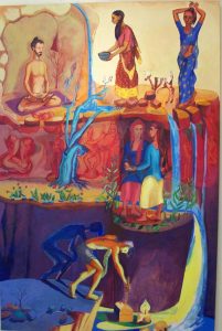 Spiritual Ladder, 2014 oil on canvas 72” x 46”