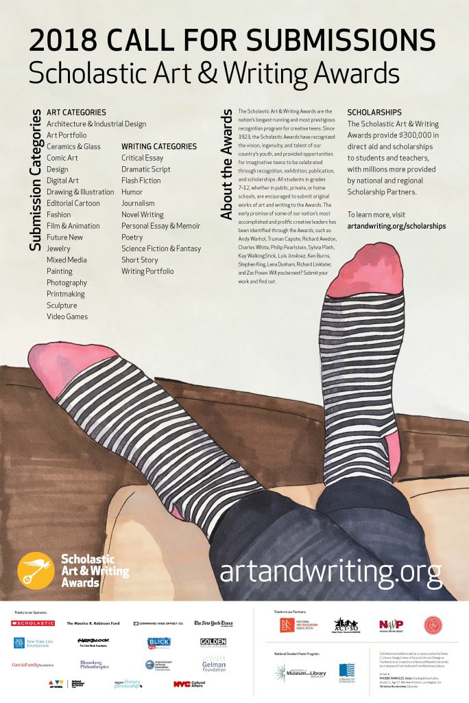 2018 Call for Submissions Scholastic Art & Writing Awards