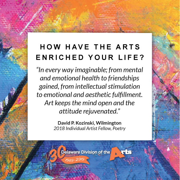 How have the arts enriched your life? In every way imaginable; from mental and emotional health to friendships gained, from intellectual stimulation to emotional and aesthetic fulfillment.  Art keeps the mind open and the attitude rejuvenated.  That quote is set on a colorful background