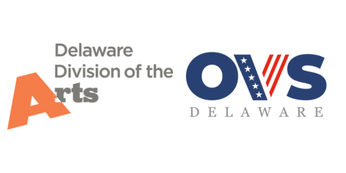 Logos for Delaware Division of the Arts and the Office of Veterans Services logo