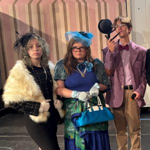 three young actors posed for a photo